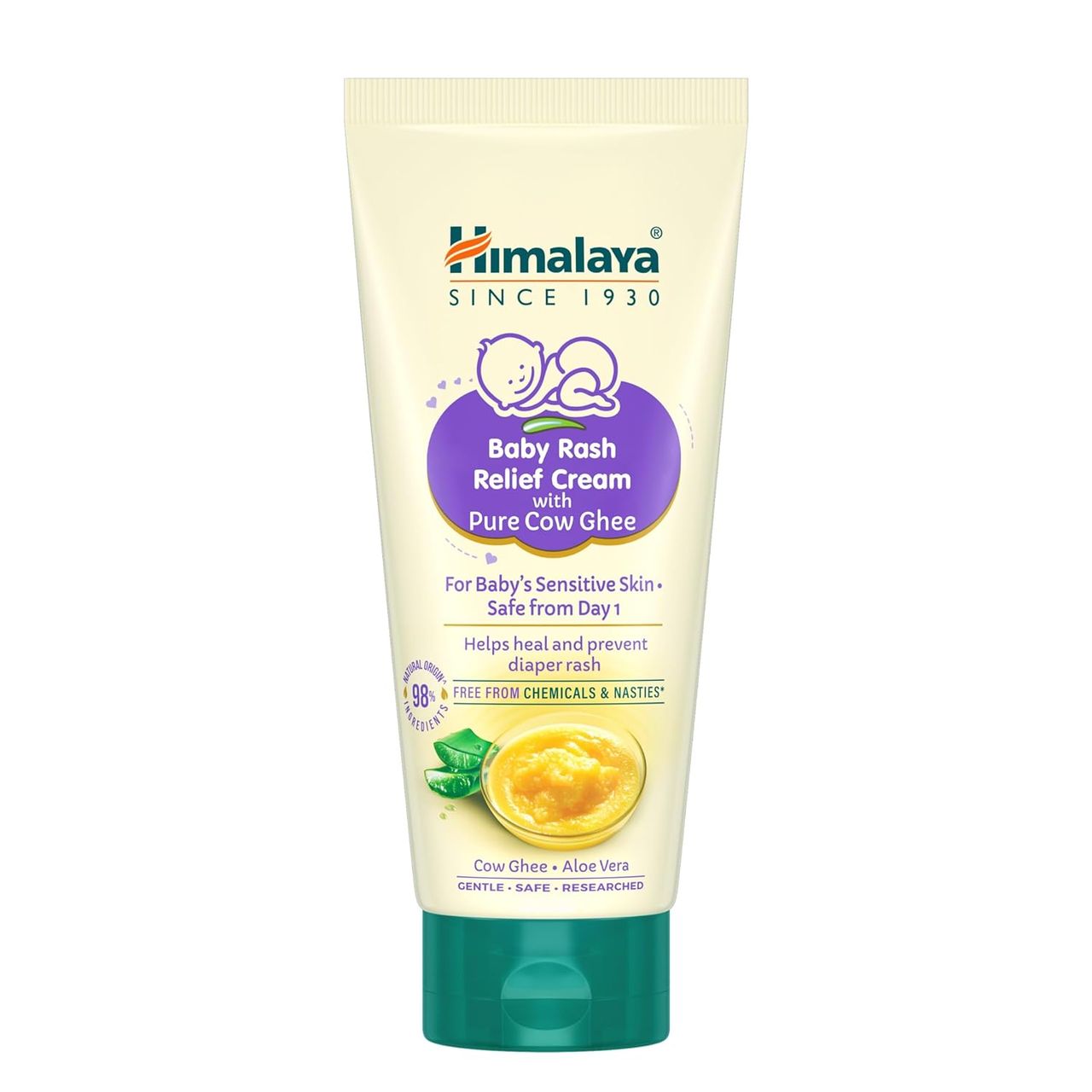 Himalaya Baby Rash Relief Cream Cow Ghee For Kids | 1+ months