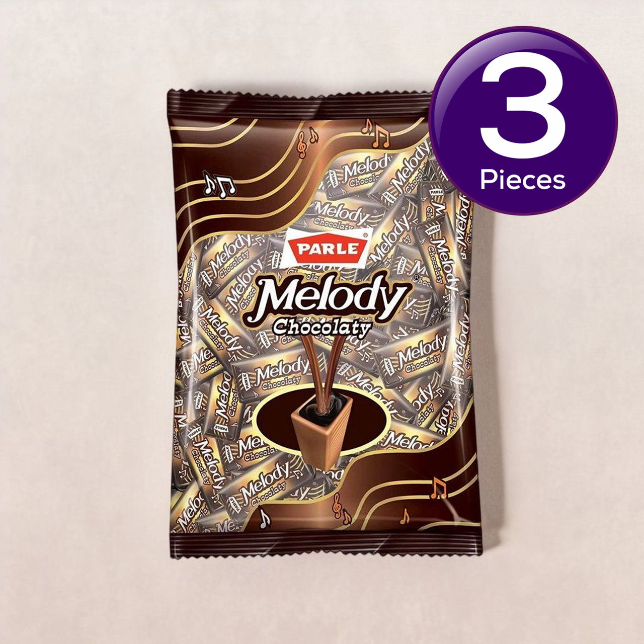 Parle Melody Chocolaty Toffee 176 g Combo