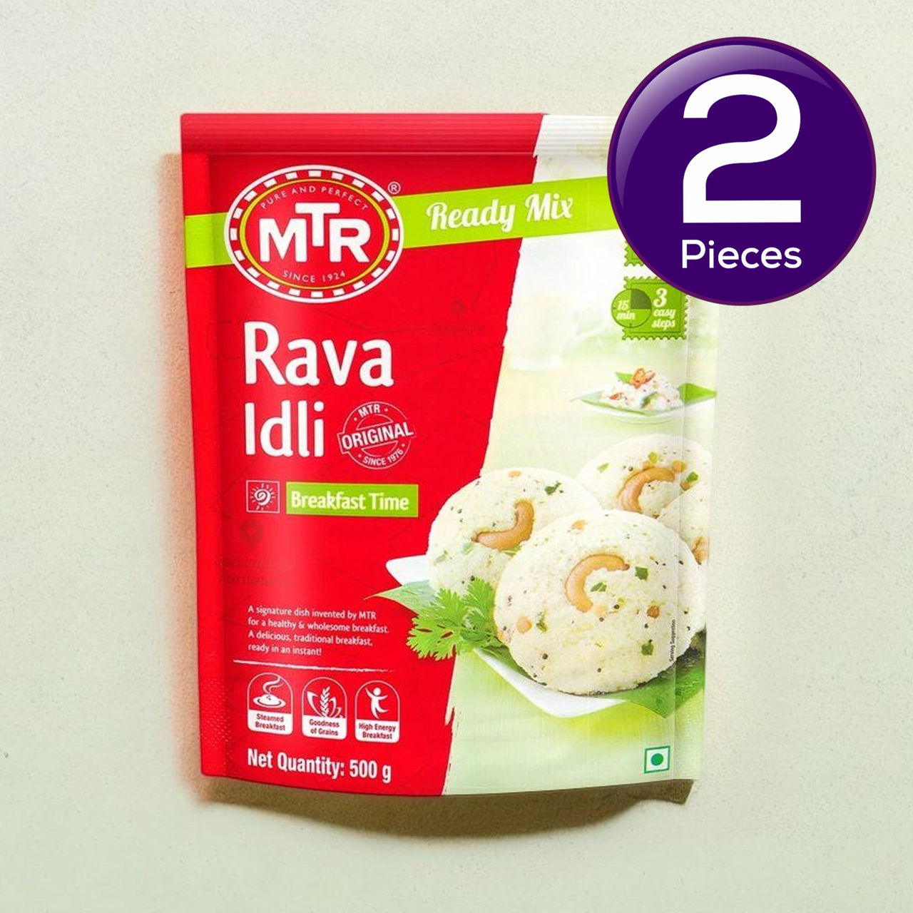 MTR Rava Idli Instant Mix 500 g Combo