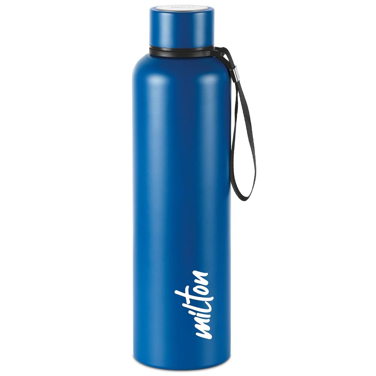 Milton Aura Thermosteel Bottle - 1.05 L | Dark Blue | 24 Hours Hot And Cold