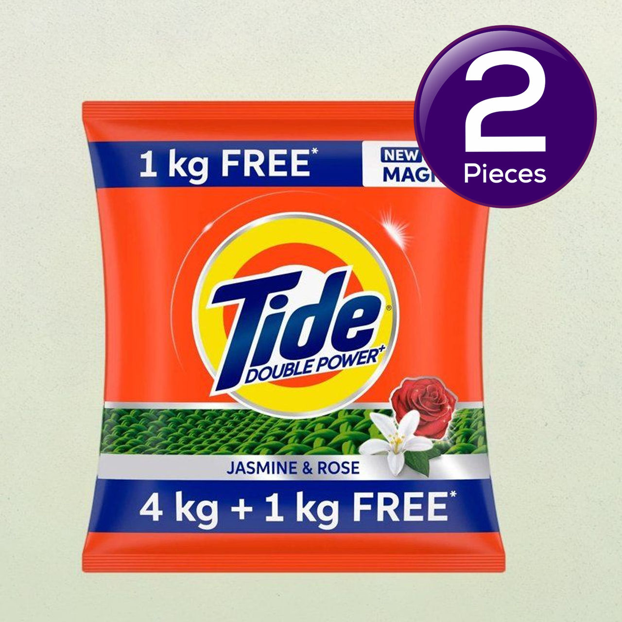 Tide Plus Detergent Washing Powder | Jasmine & Rose 5 kg Combo