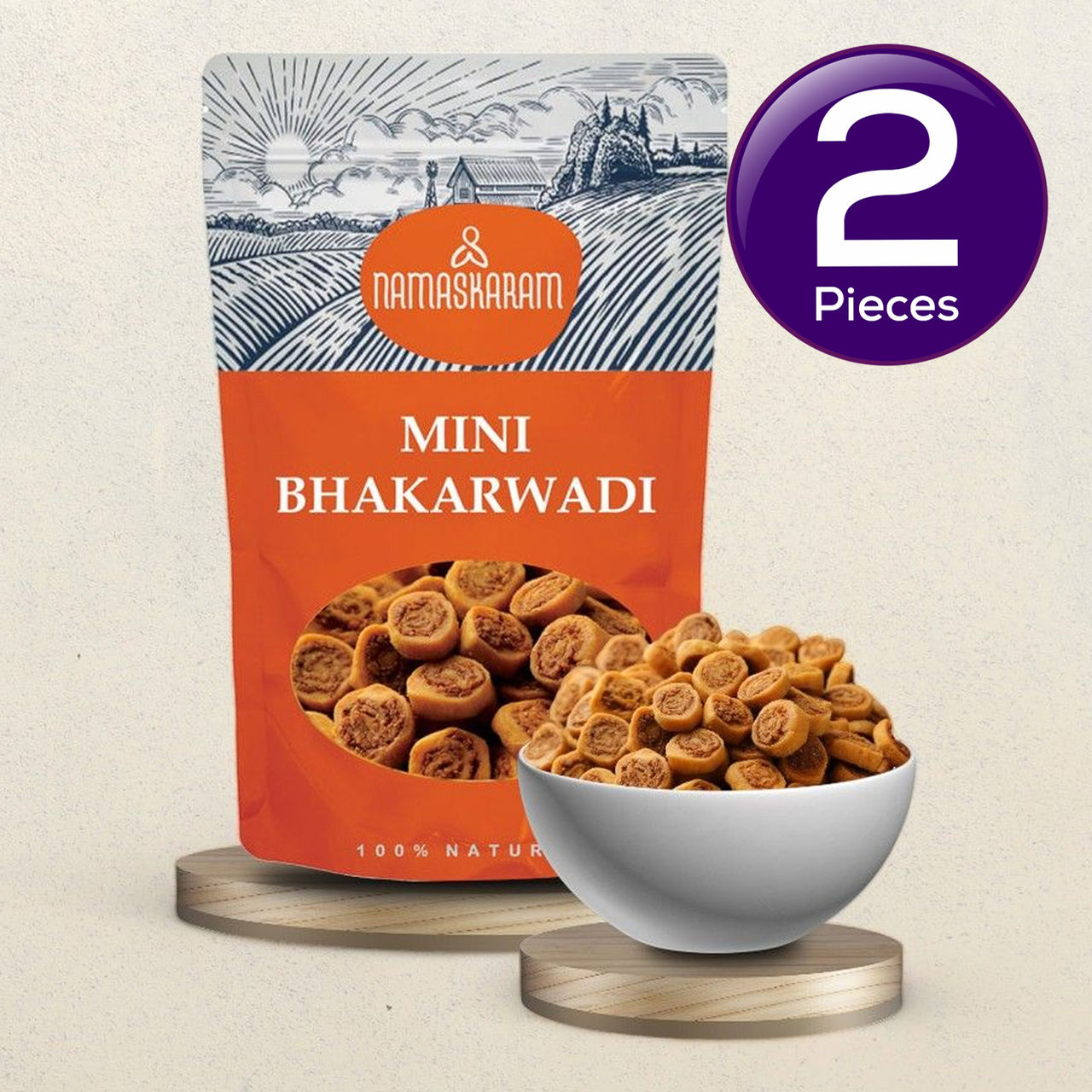 Namaskaram Mini Bhakarwadi 150 g Combo