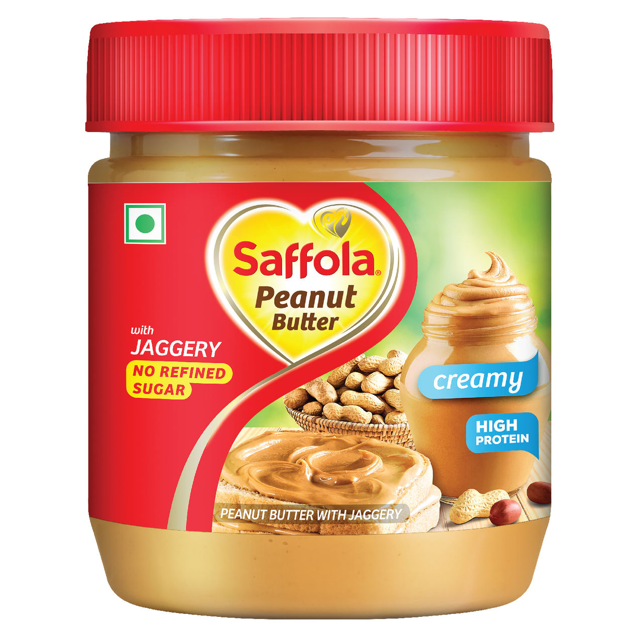 Saffola Peanut Butter with Jaggery, Creamy