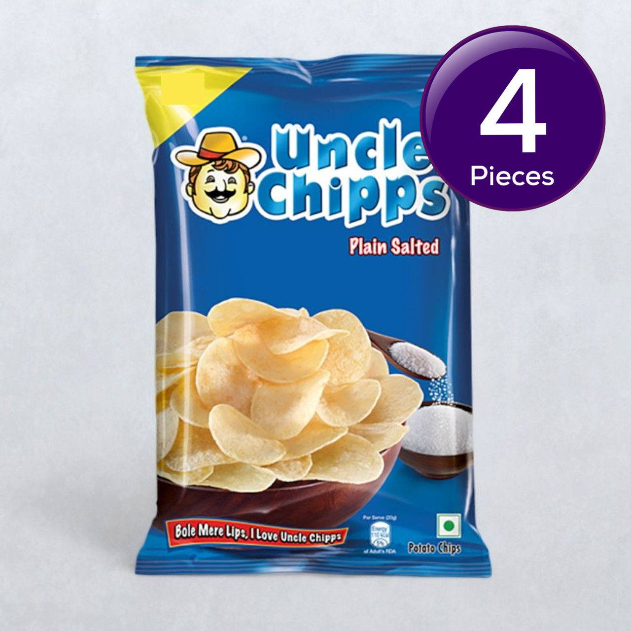 Uncle Chips Plain Salted 80 g Combo