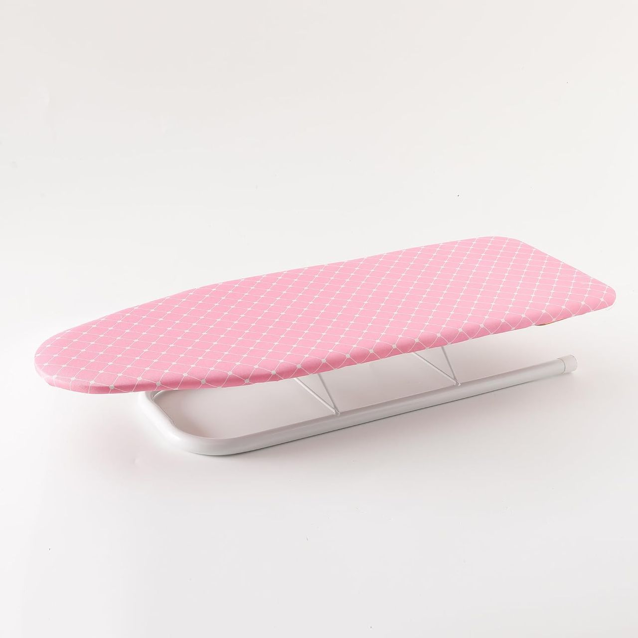Kuber Industries Foldable & Portable Ironing Board for Dorms | Laundry Rooms | BEY240301 | Pink