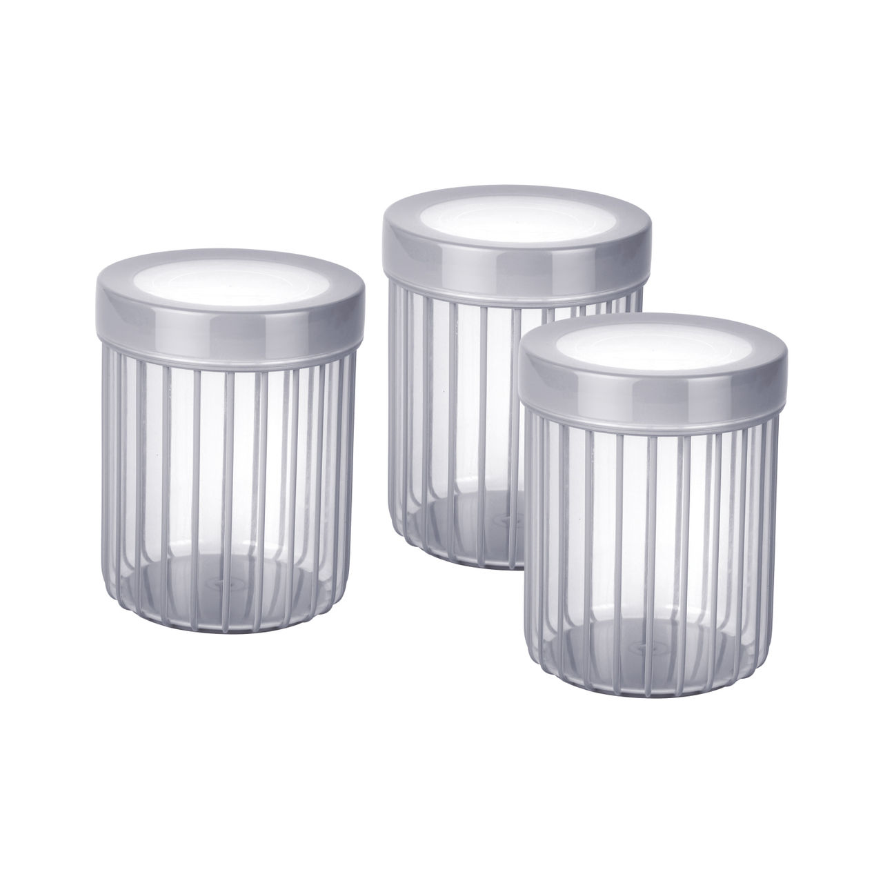Joyo Better Home Linea Container 780 Ml (3 Pcs Set)- Grey