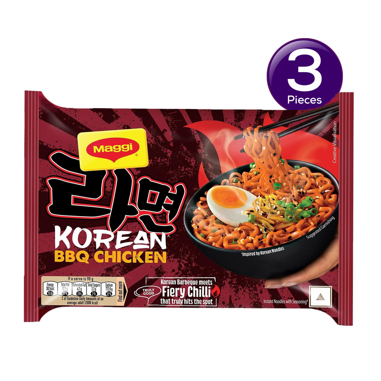 Maggi Korean Bbq Chicken Instant Noodles Non Veg 90 g Combo