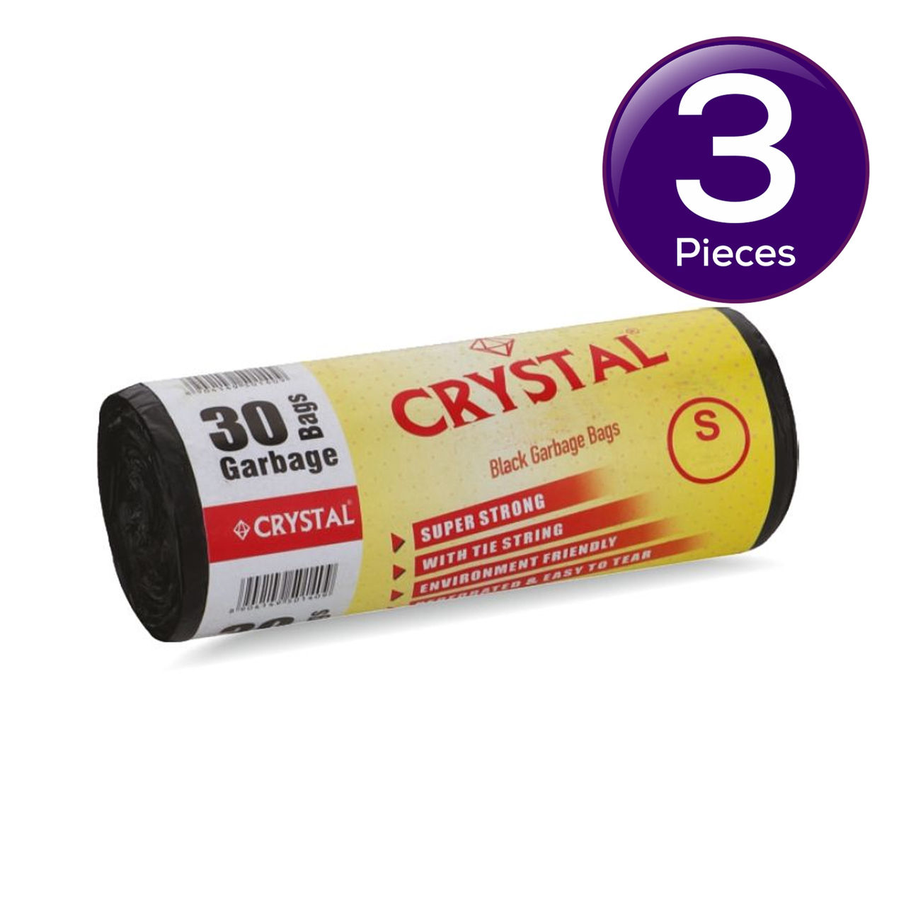 Crystal Small Black Garbage Bag Roll 17X19 1 pc Combo