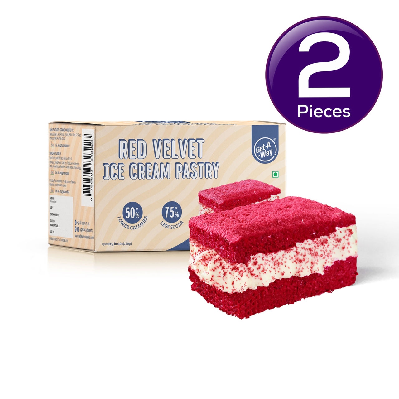 Get- A-Way Red Velvet Ice Cream Pastry 150 ml Combo