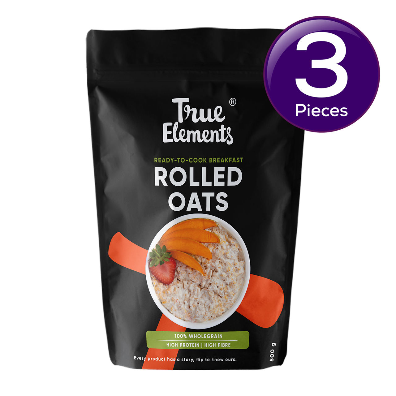 True Elements Rolled Oats 500 g Combo