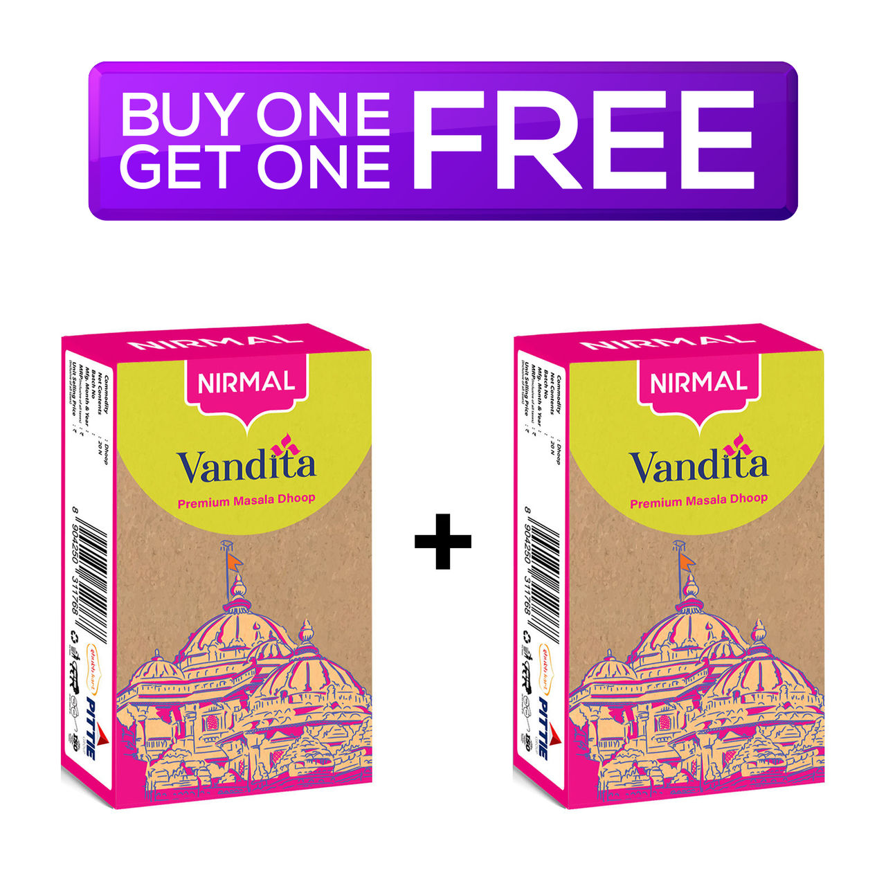 Shubhkart Nirmal Vandita Premium Masala Dhoop 20 pc Combo