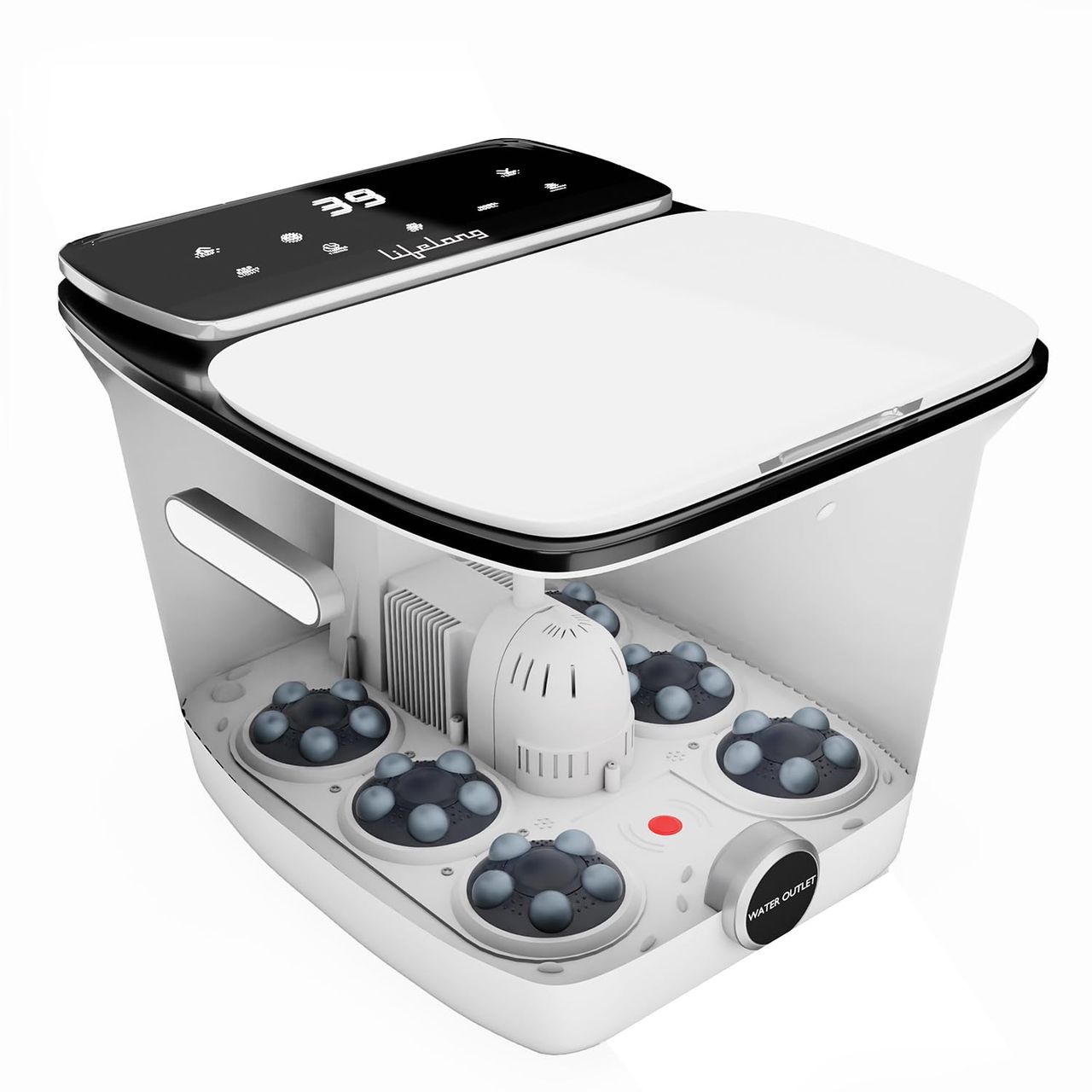 Lifelong Premiun FootSpa Massager Machine For Pain Relief & Relaxation-Portable & Automatic FootSpa