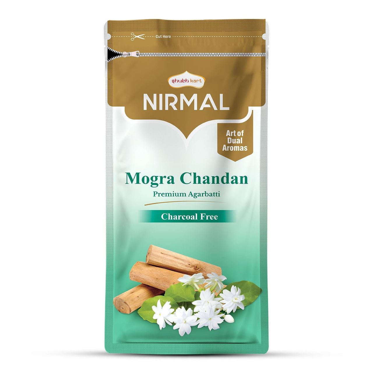 Shubhkart Nirmal Mogra Chandan Agarbatti Zipper