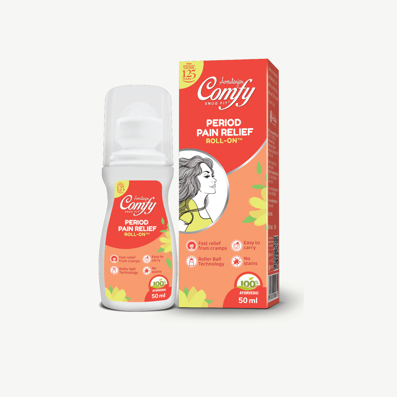 Amrutanjan Comfy Period Pain Relief Roll-On