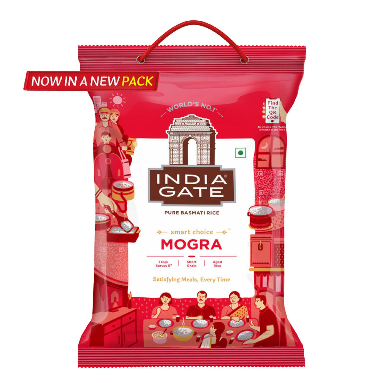 India Gate 1 Cup Serves 5 Mogra Basmati Rice | Aged Rice | Smart Choice