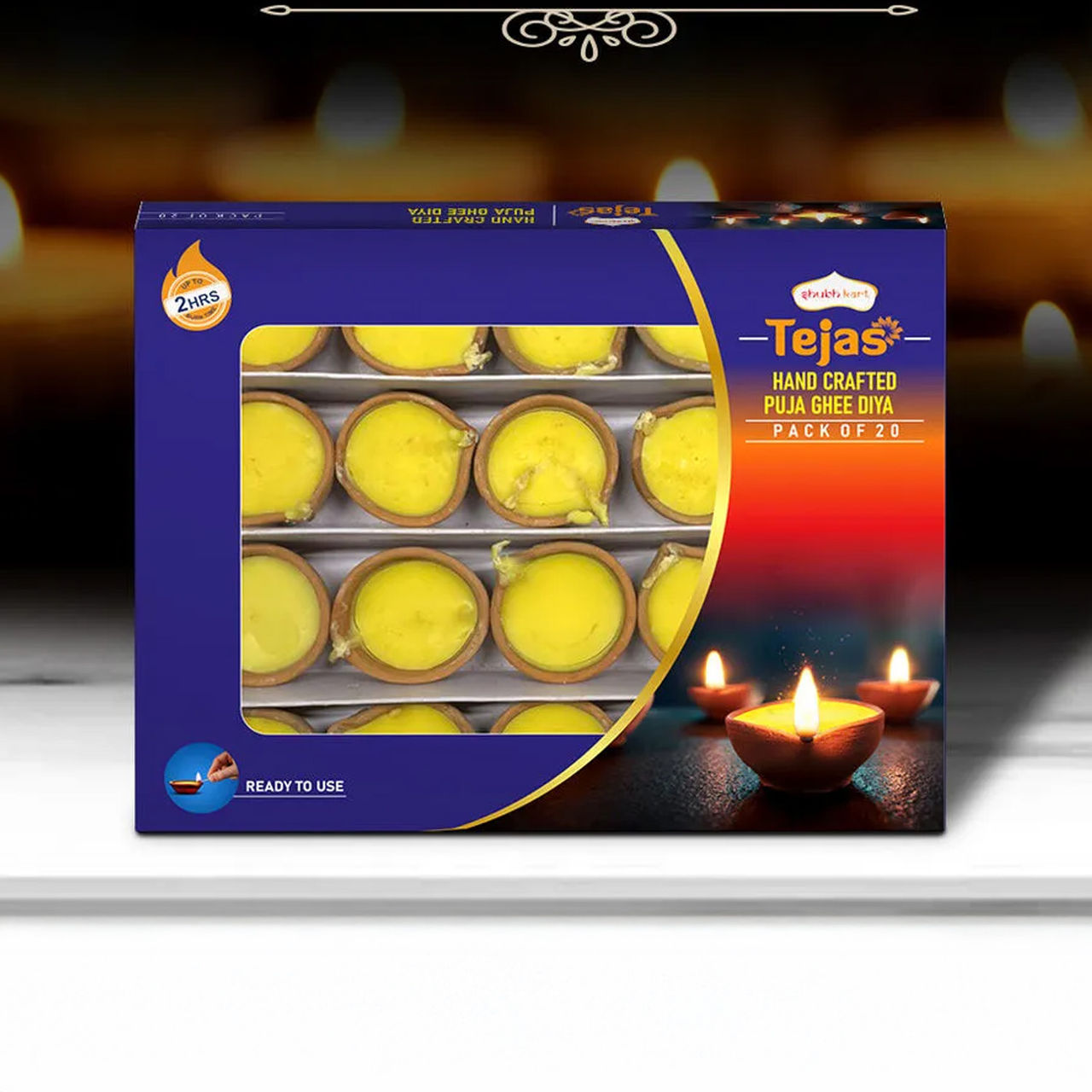 Shubhkart Tejas Hand Crafted Puja Ghee Diya