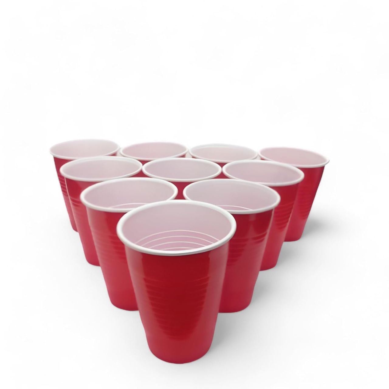 Tempware Disposable Premium Plastic Red & Blue Party Glass 450Ml Pack Of 10