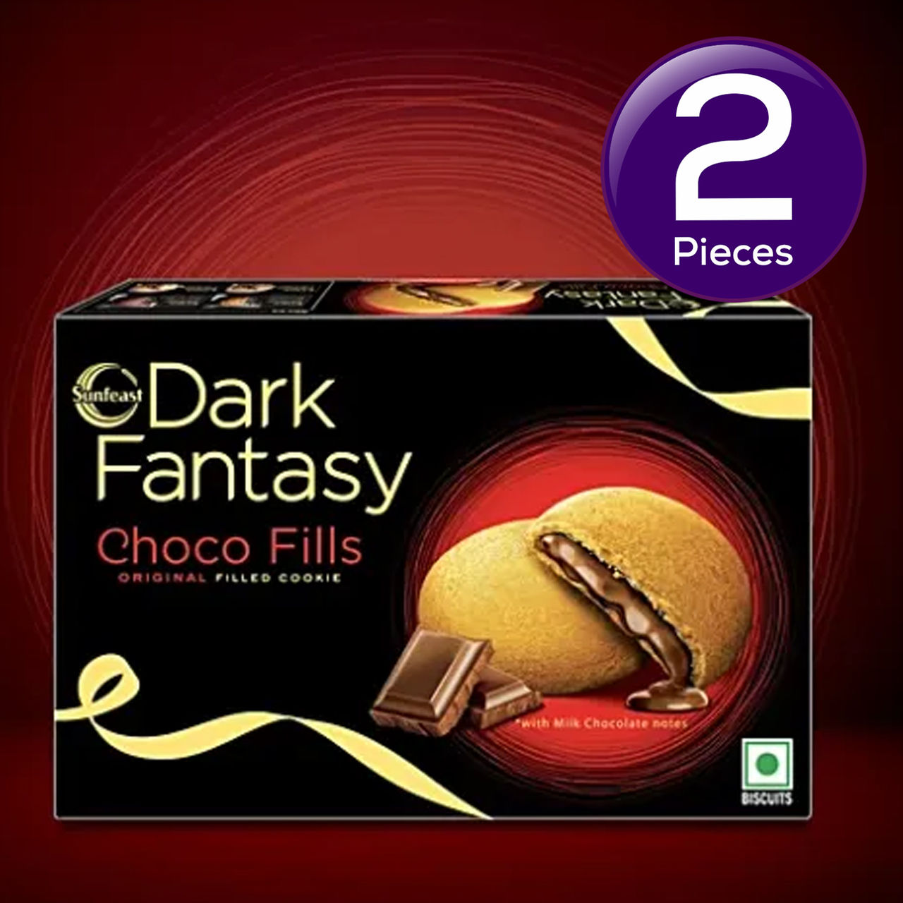 Sunfeast Dark Fantasy Choco Fills | Original Filled Cookies with Choco Crème | Perfect Snack 230 g Combo