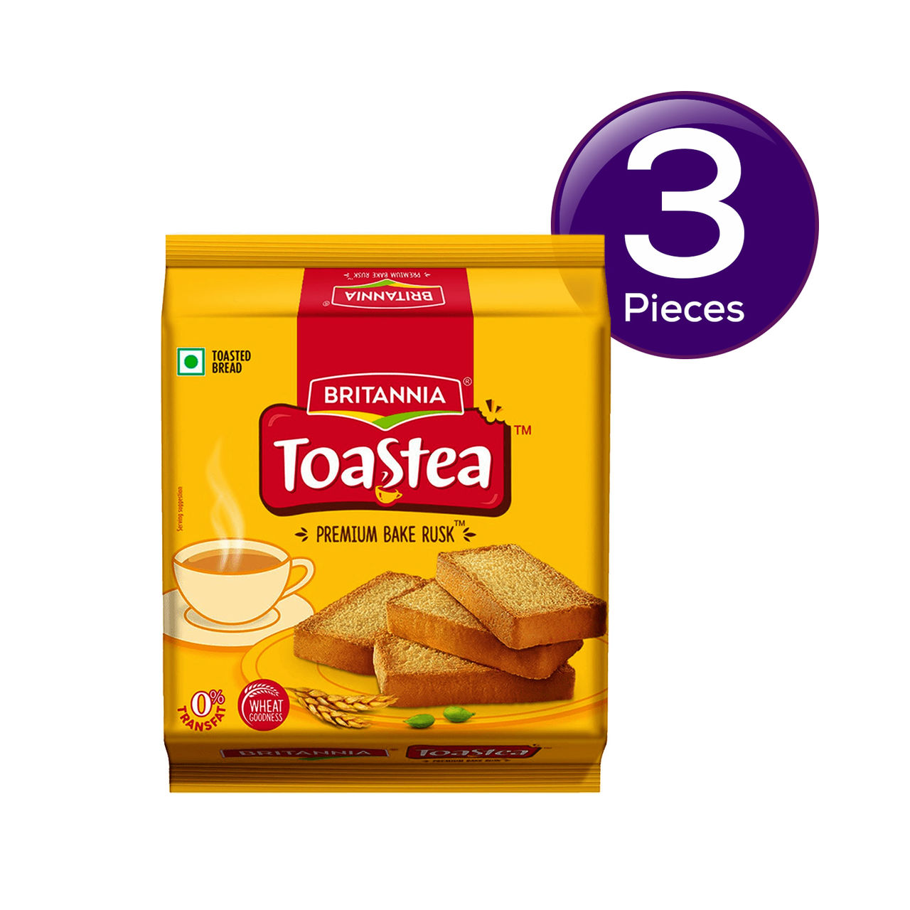 Britannia Toastea Premium Bake Rusk With Real Elaichi 400 g Combo