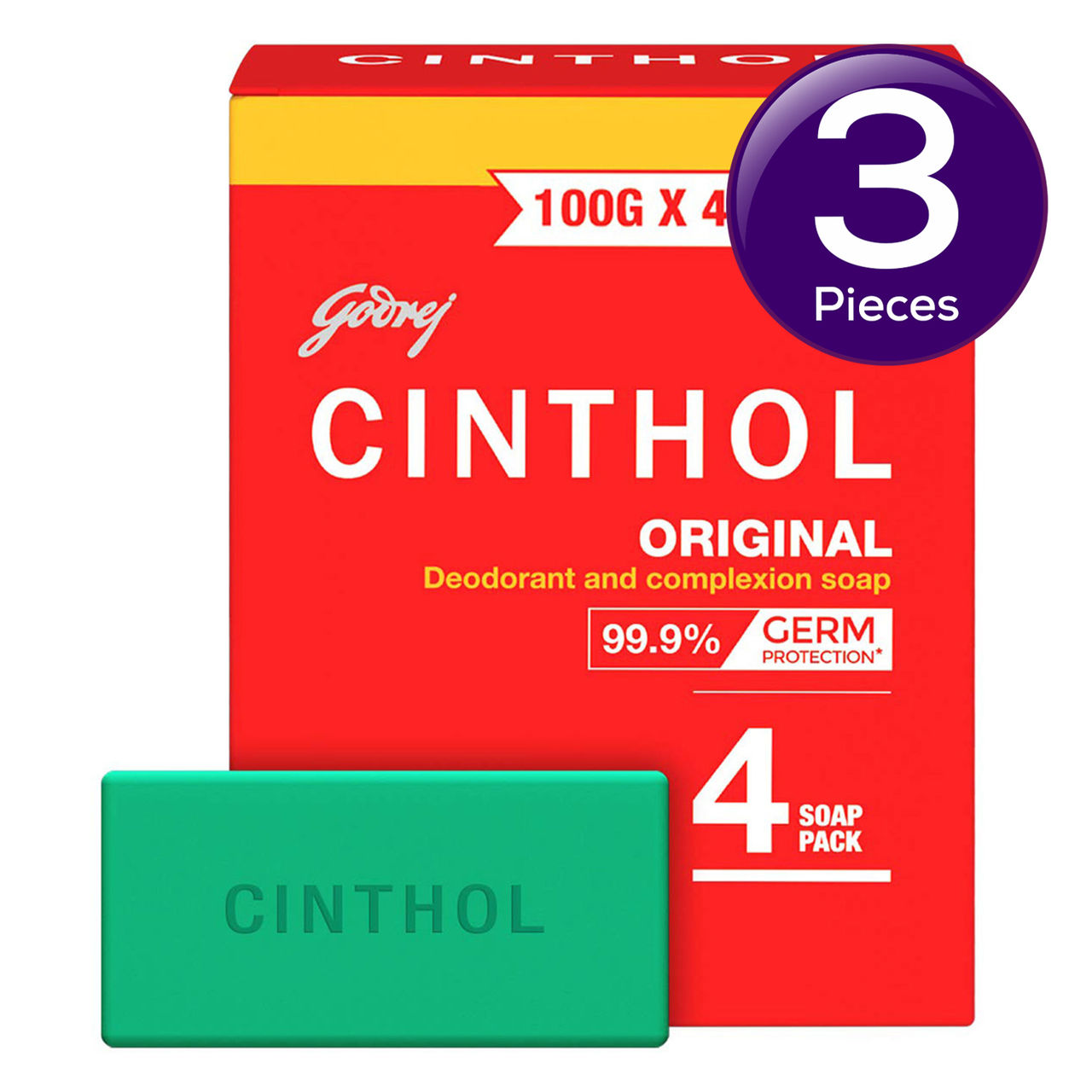 Cinthol Original Bath Soap 400 g Combo