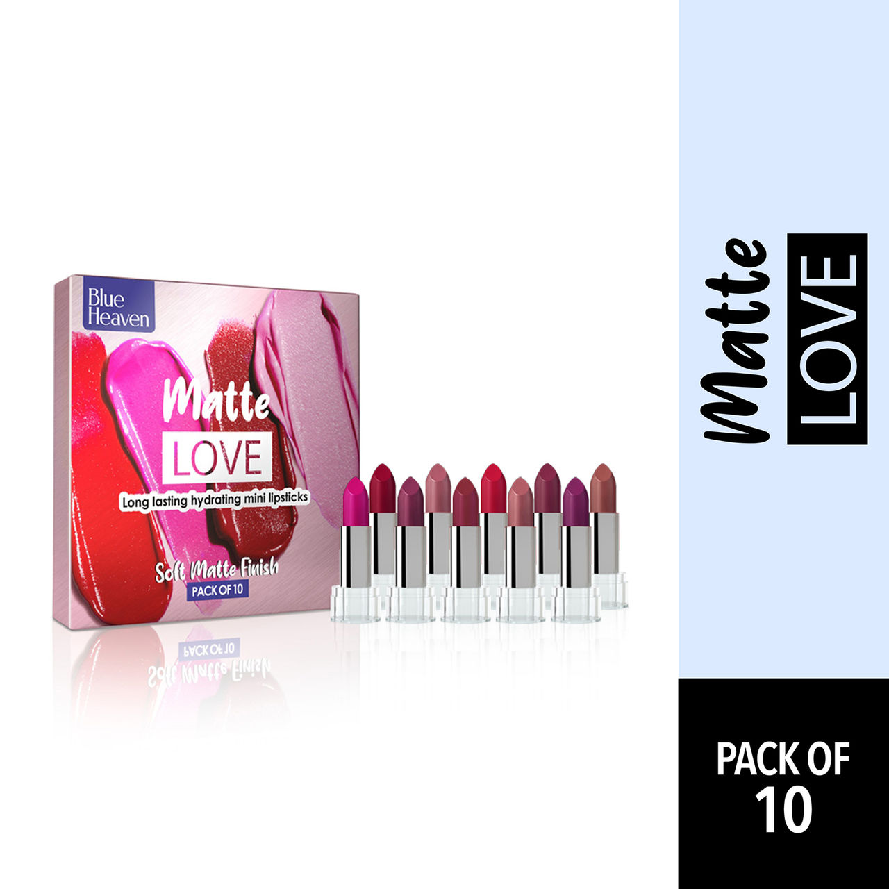 Blue Heaven Matte Love Long Lasting Hydrating Mini Lipsticks