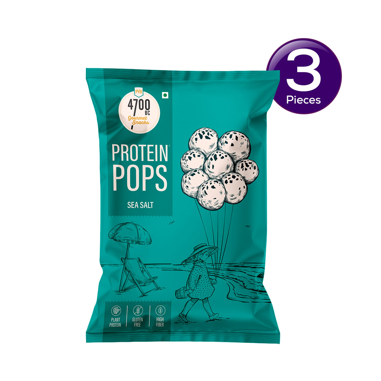 4700BC Protein Pops | Makhana Sea Salt Pouch 28 g Combo
