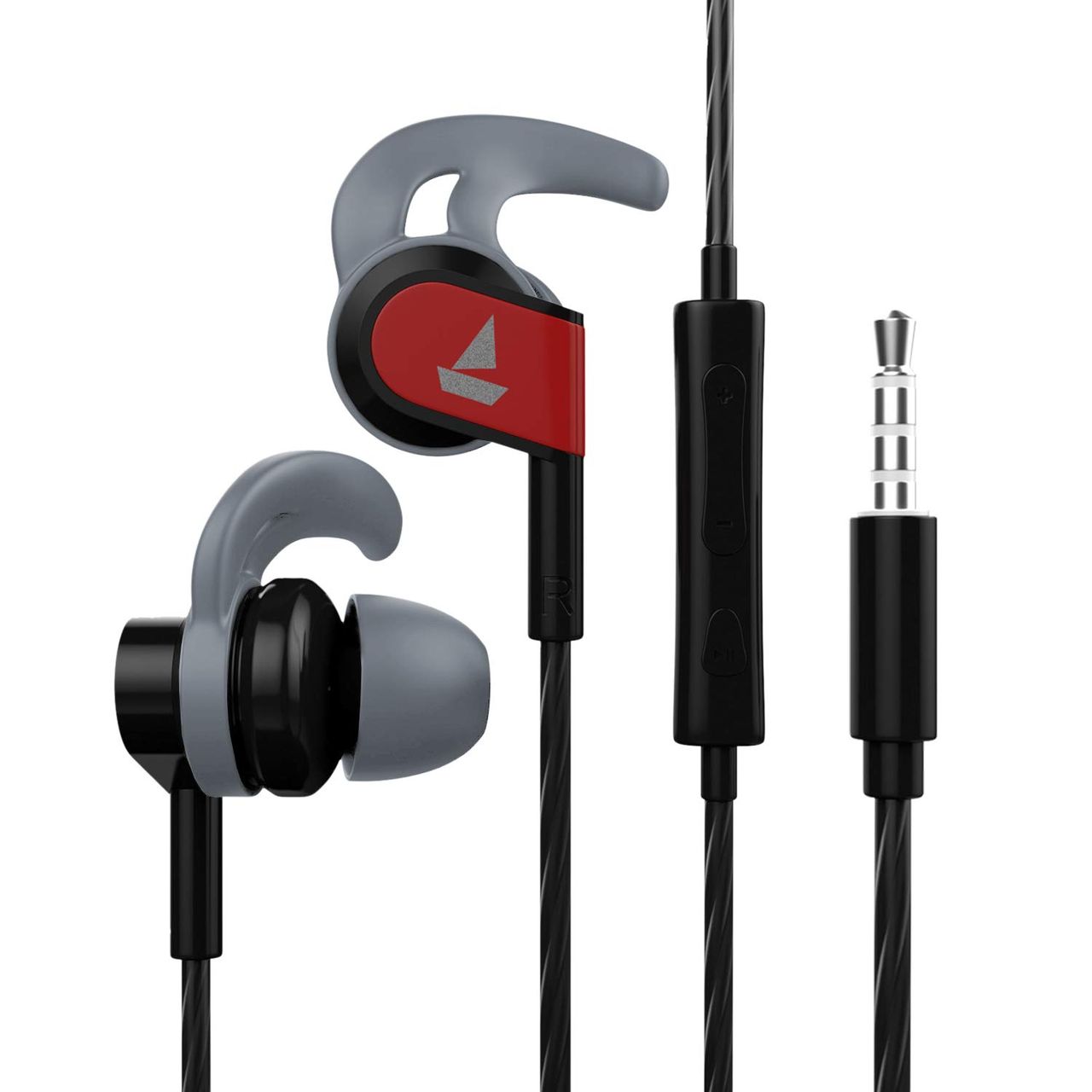 boAt Bassheads 242 Wired Earphones with Super Extra Bass, In-Line Remote & Mic (Black)
