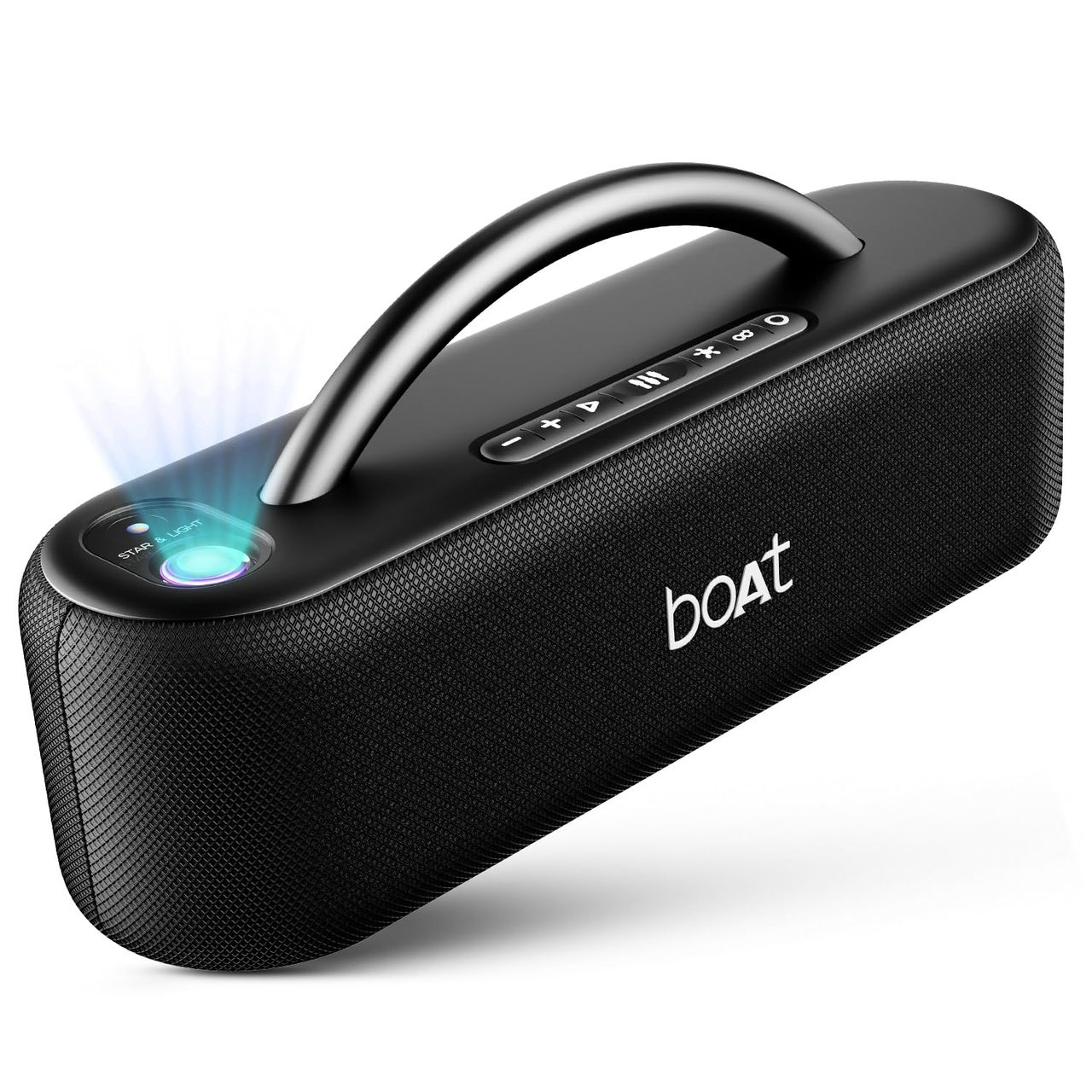 boAt Stone Lumos 60W Bt Speaker W - 7 Led Projection Modes 9H Playtime Midnight Black