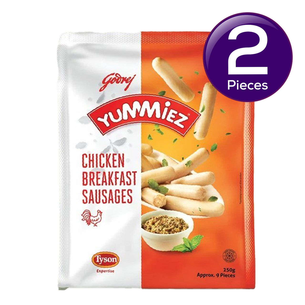 Yummiez Chicken Breakfast Sausages 250 g Combo