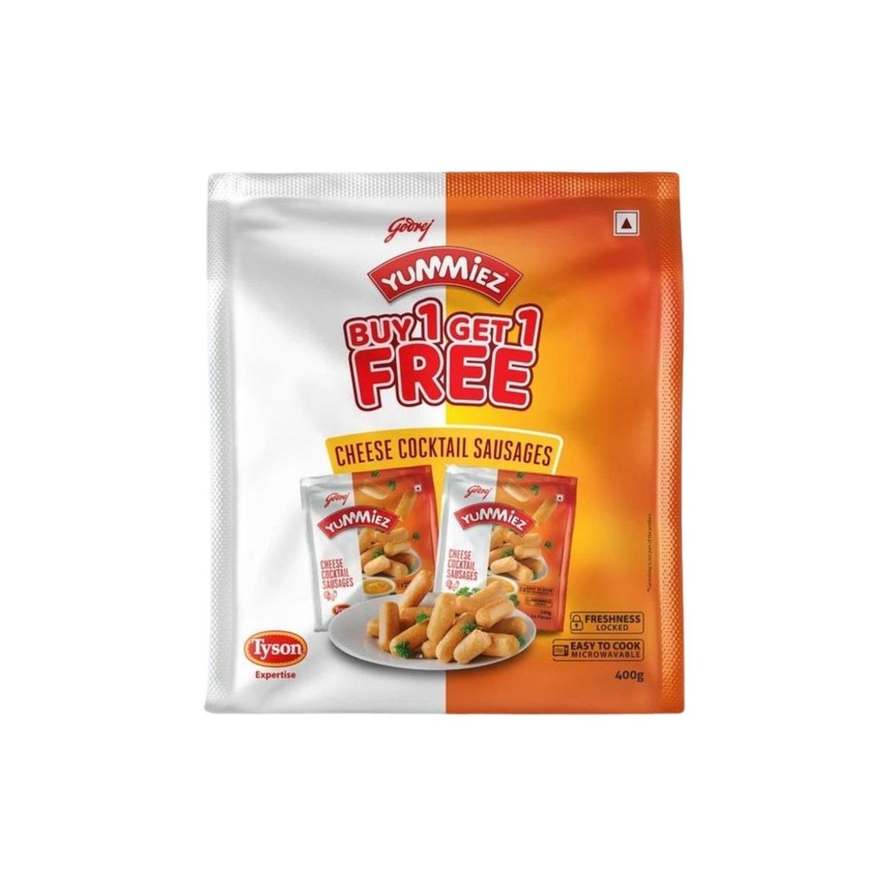 Godrej Yummiez Chicken Cheese Cocktail Sausages