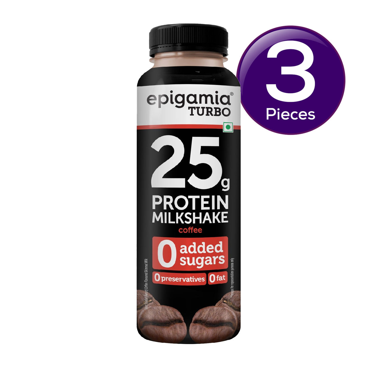 Epigamia Coffee Turbo Protein Milkshake 250 ml Combo