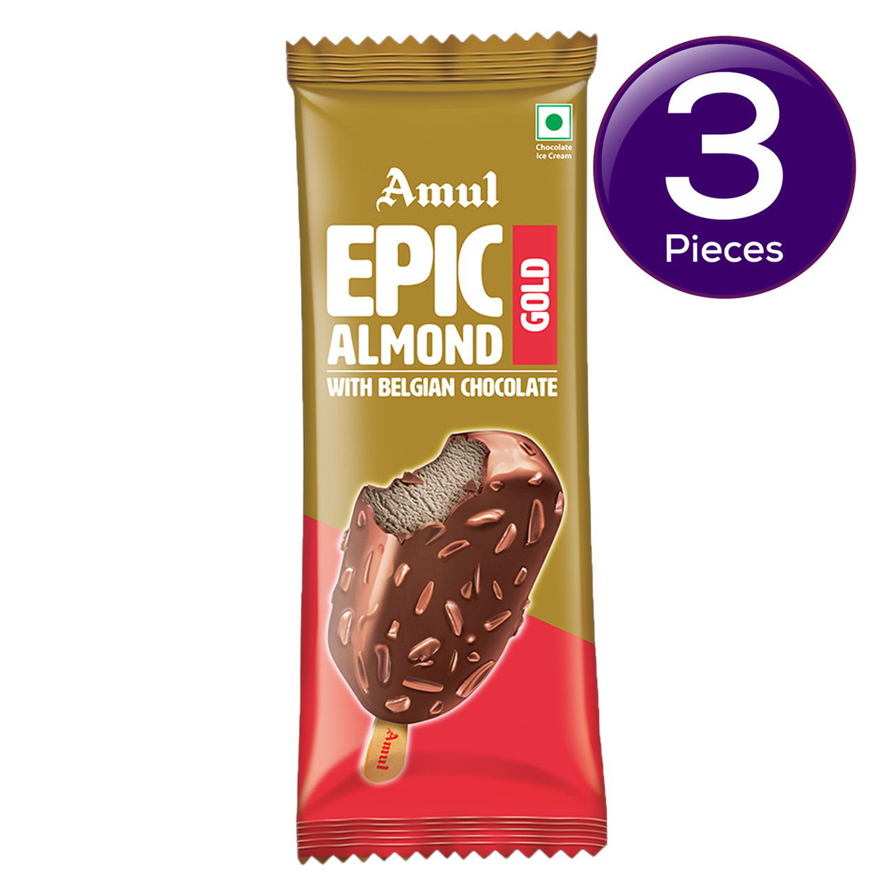 Amul Gold Epic Almond Ice Cream Stick 80 ml Combo