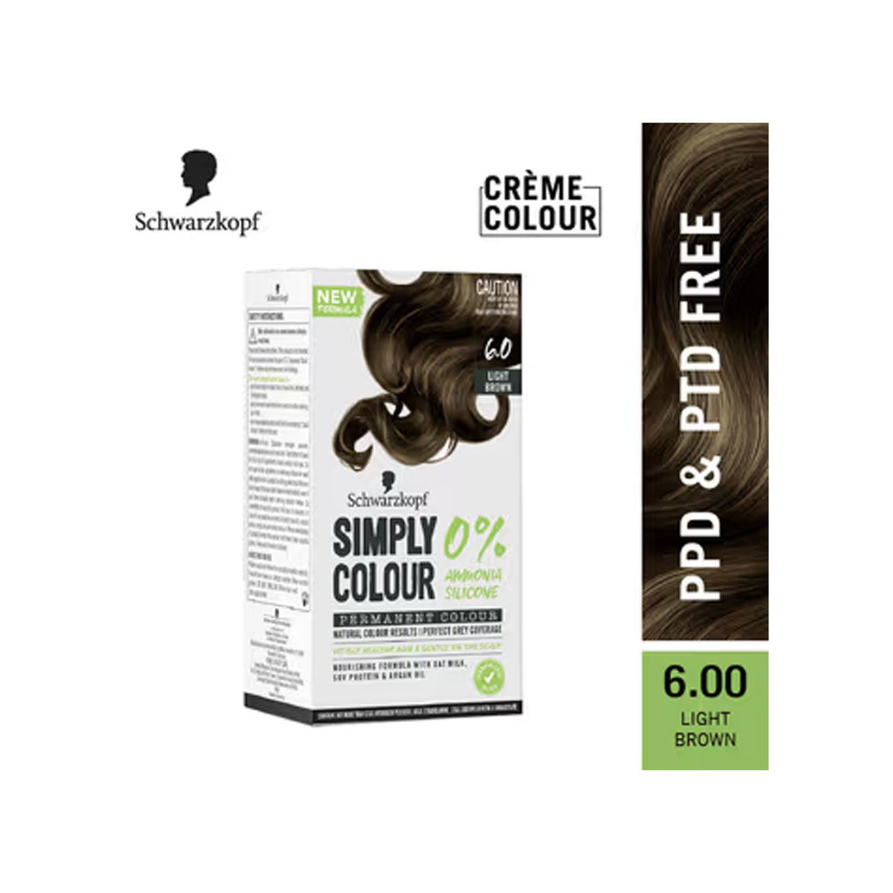 Schwarzkopf Simply Color Permanent Hair Colour 6-00 Light