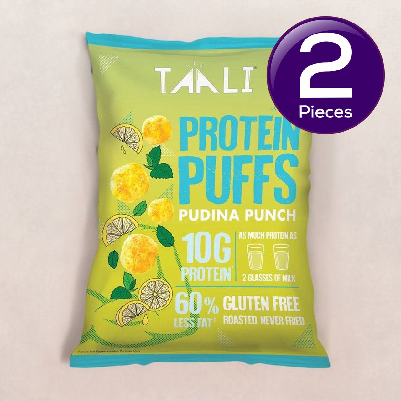 Taali Protein Puff - Pudina Punch 60 g Combo