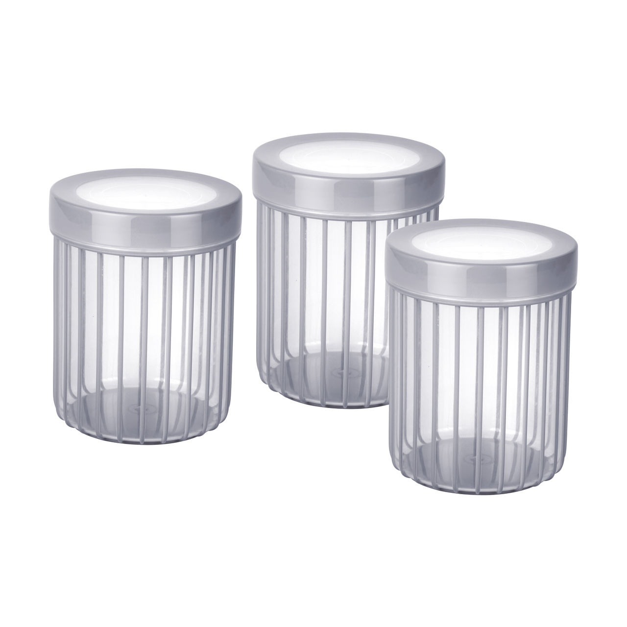 Joyo Better Home Linea Container 1000 Ml (3 Pcs Set)- Grey