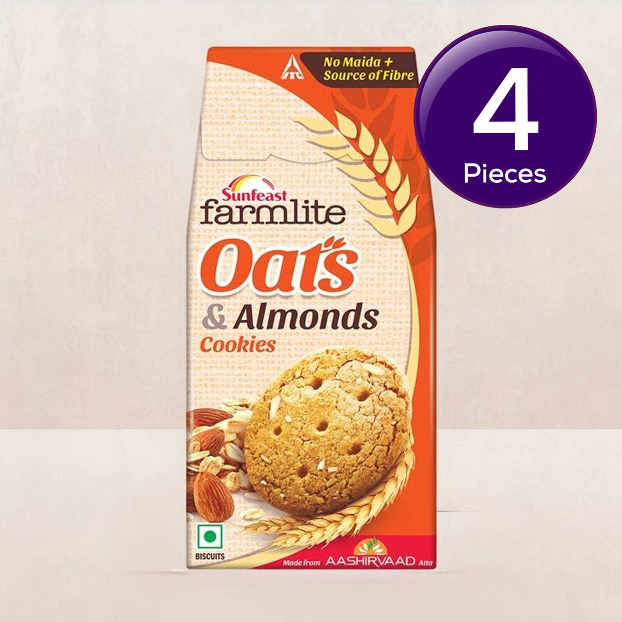 Sunfeast Farmlite Oats & Almonds Biscuits Packet 150 g Combo