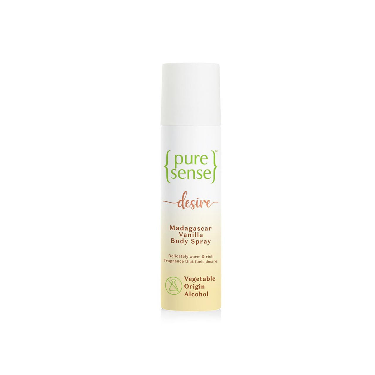 PureSense Body Spray Desire Madagascar Vanilla No Gas Deodorant for Women