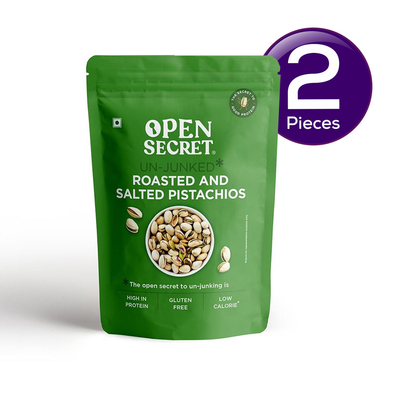 Open Secret Roasted And Salted Pistachio 500 g Combo