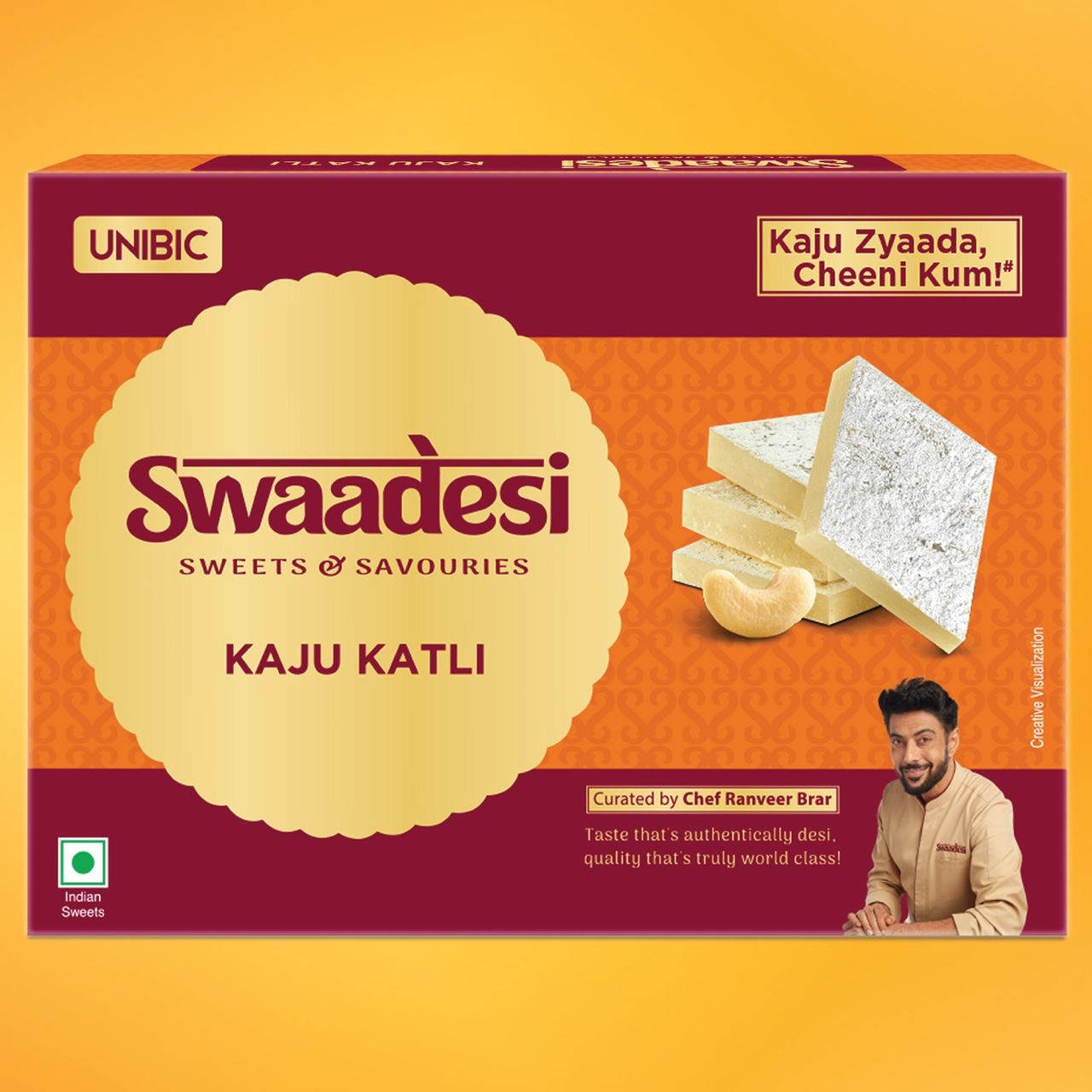 UNIBIC Swaadesi Shahi Kaju Katli Box