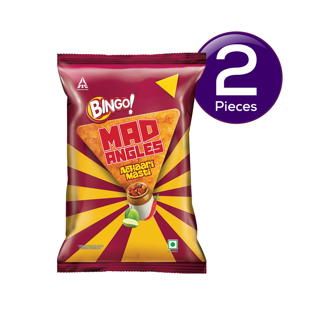 Bingo! Mad Angles Achaari Masti Chips 117 g Combo
