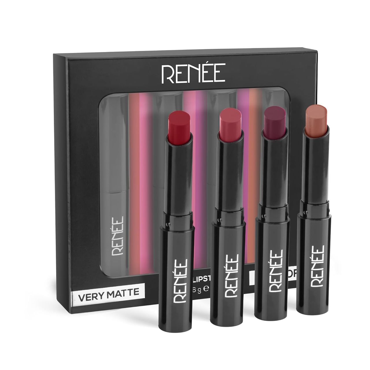 Renee Very Matte Pack Of 4 Matte Lipsticks