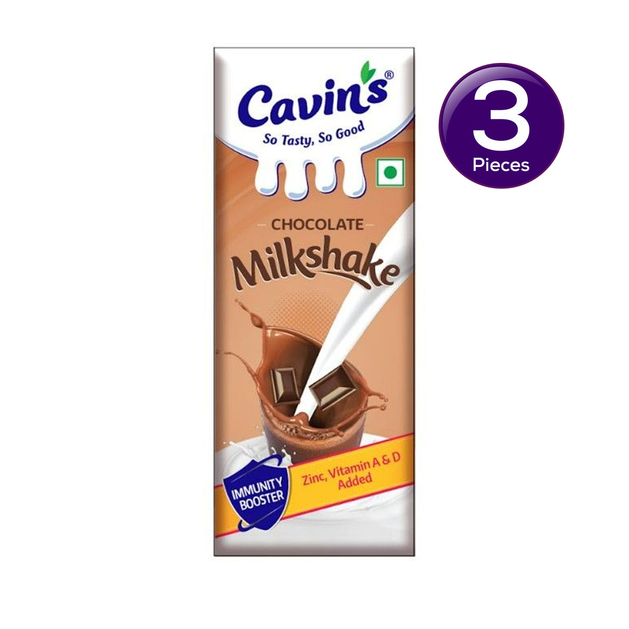 Cavin's Chocolate Milkshake Tetrapack 180 ml Combo