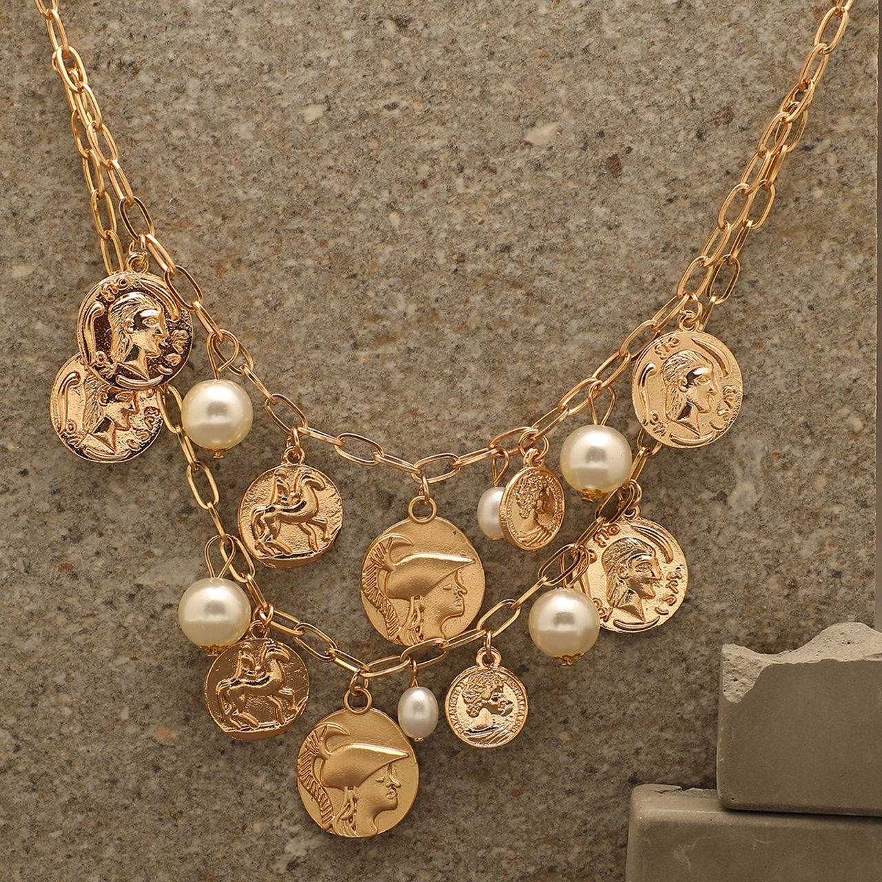 Sohi Gold Plated Designer Necklace