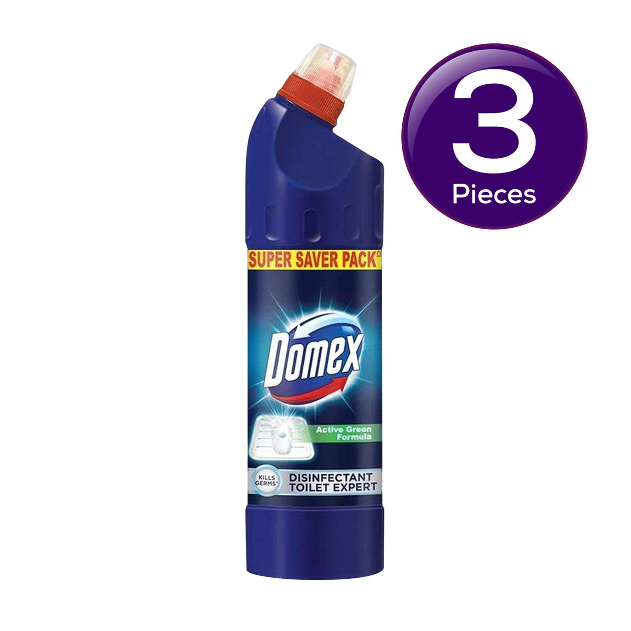 Domex Fresh Guard Disinfectant Toilet Cleaner Liquid Ocean Freshness for 100 Flushes 1 l Combo