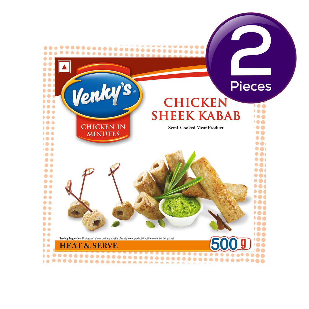 Venky's Chicken Seekh Kabab 500 g Combo