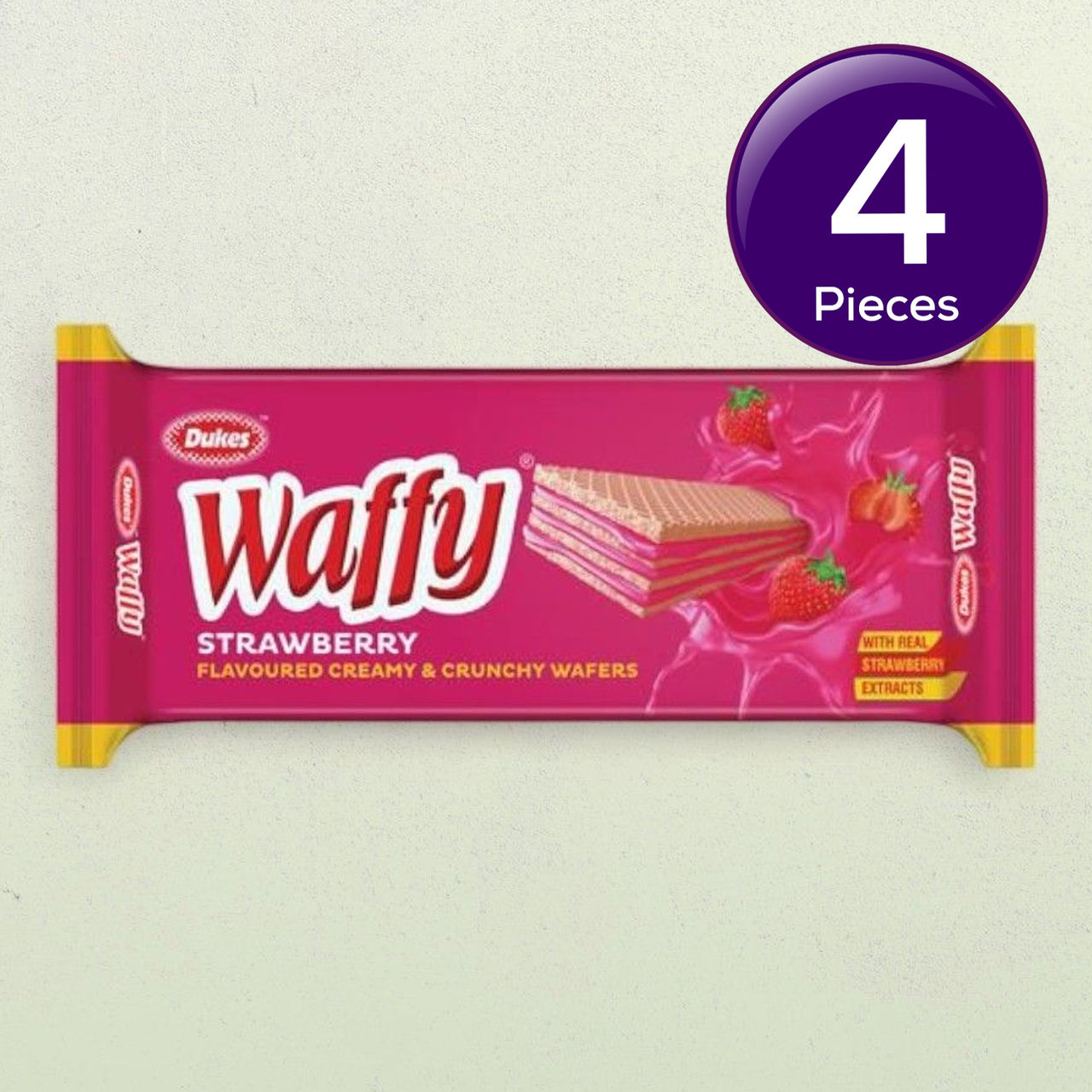Dukes Waffy Strawberry Wafers 60 g Combo