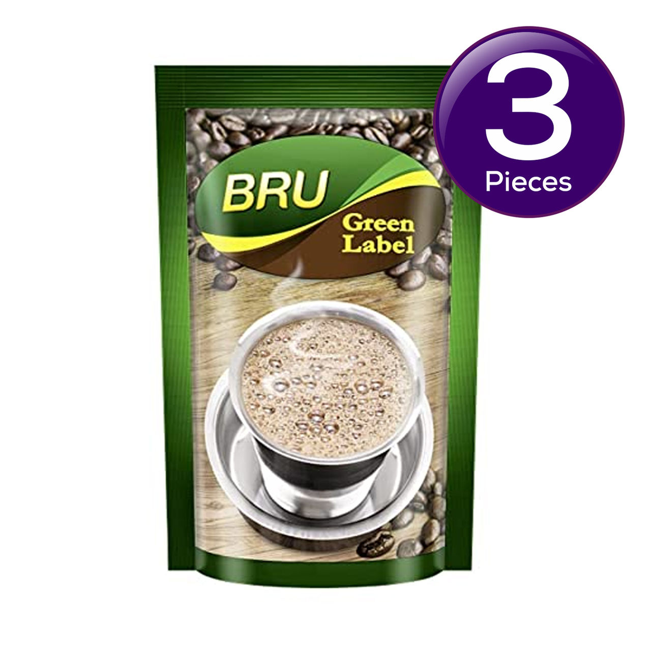 Bru Green Label Coffee Chicory Mixture 200 g Combo