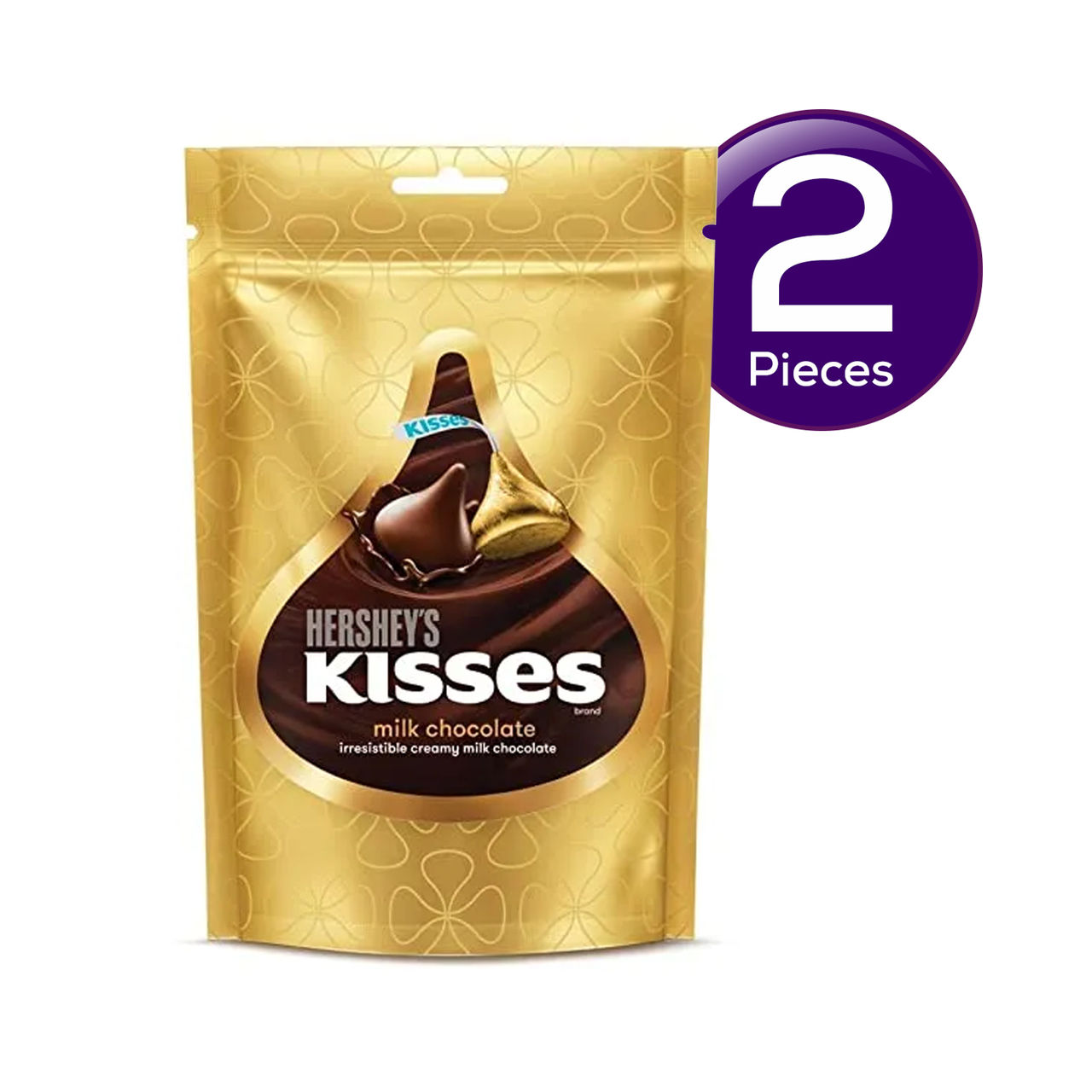 Hershey'S Kisses Milk Chocolate Share Bag 108 g Combo