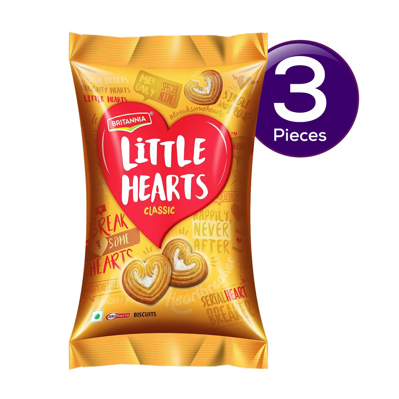 Britannia Classic Little Hearts 75 gms Combo  