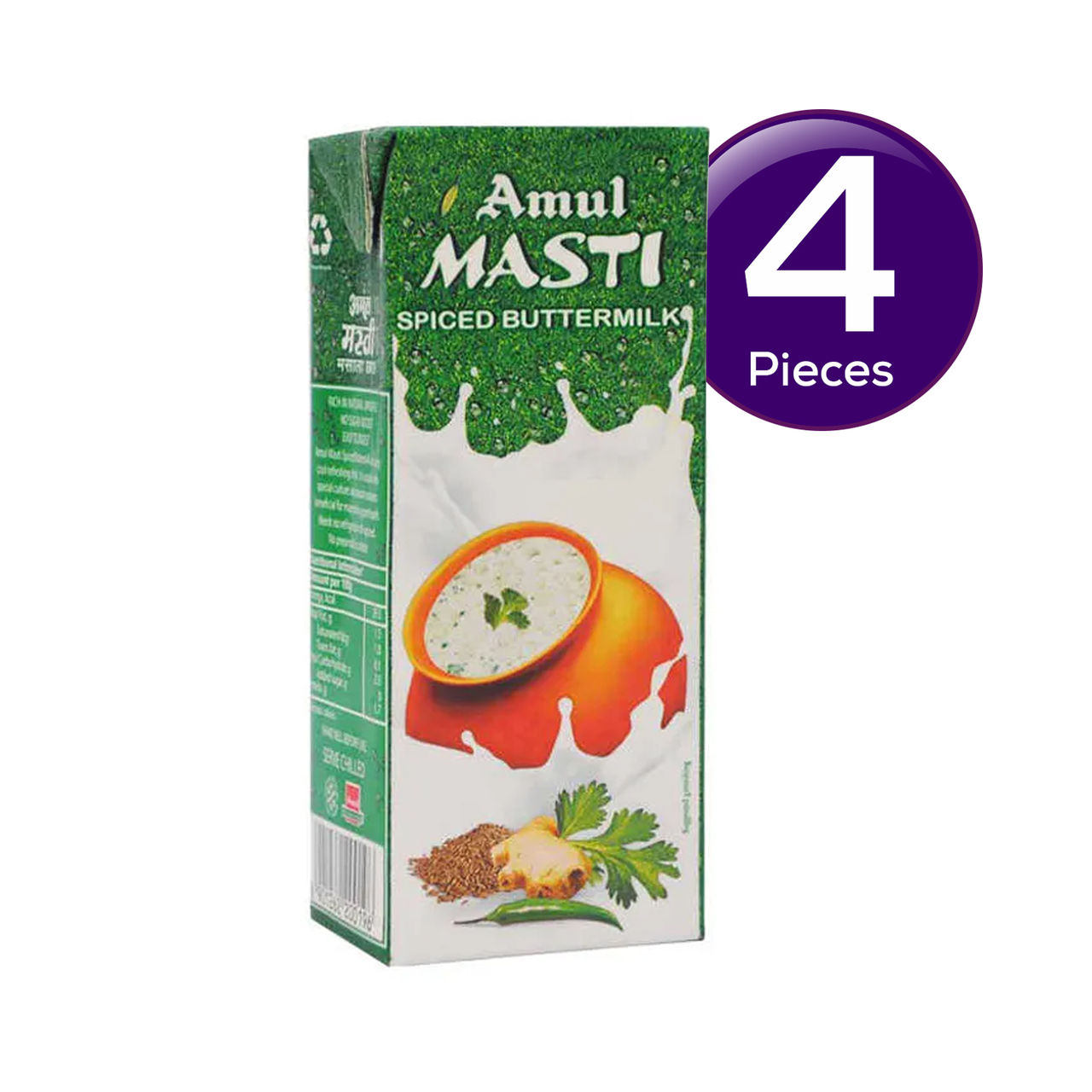 Amul Masti Spiced Buttermilk 200 ml Combo